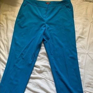 Pleated Baby Blue Ankle Pants